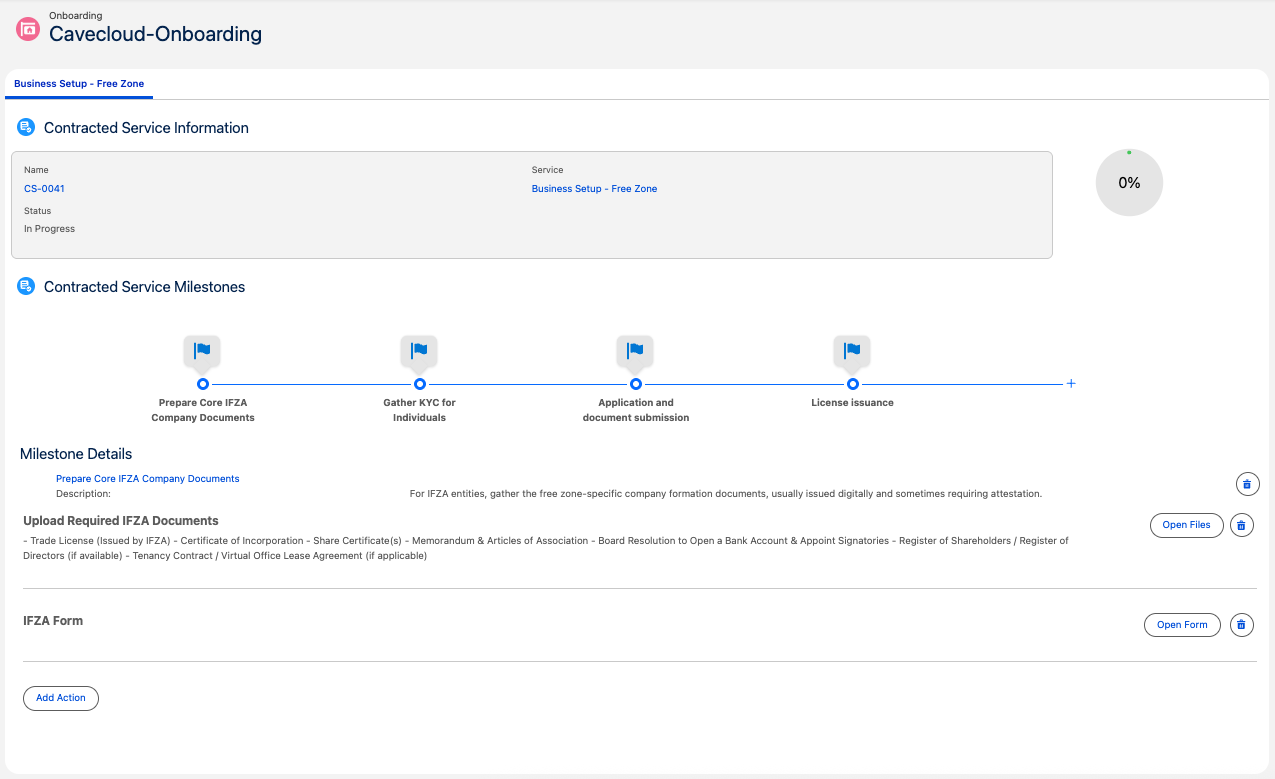 Customizable Onboarding Process